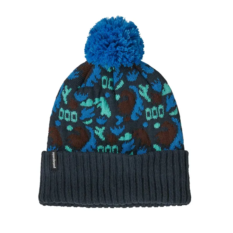 Patagonia Powder Town Beanie in Across Oceans: Smolder Blue
