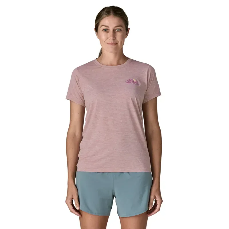Patagonia Women's Capilene Trailcheck Cool Daily in Quiet Violet-1
