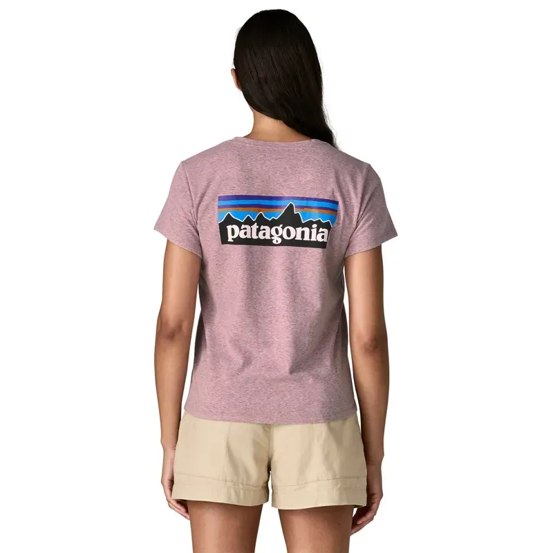 Patagonia Women's P-6 Logo Responsibili-Tee T-Shirt in Quiet Violet-2