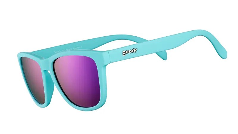 Goodr OG Sunglasses Electric Dinotopia Carnival