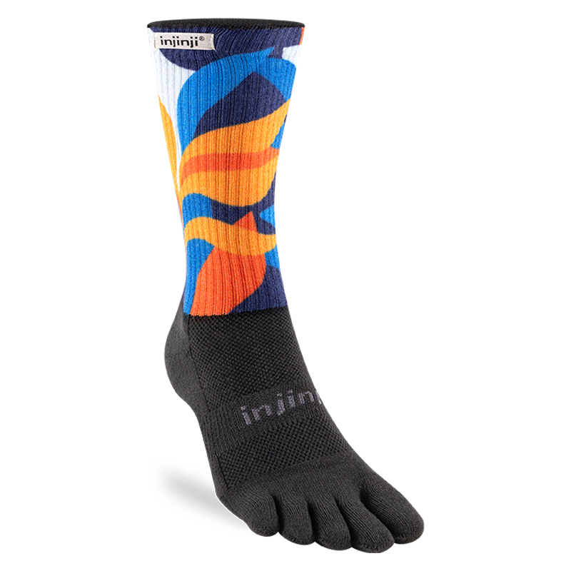 Injinji Spectrum Midweight Trail Crew in Botanics