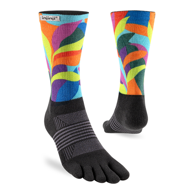 Injinji Spectrum Midweight women's Trail Crew in Vendure-1