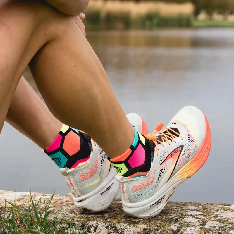 Monkey Sox Ultra Sports Ankle in Black Hex-2