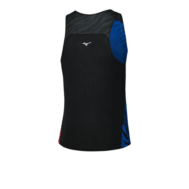 Mizuno DryAeroFlow Graphic Tank Vest Red/Blue-1
