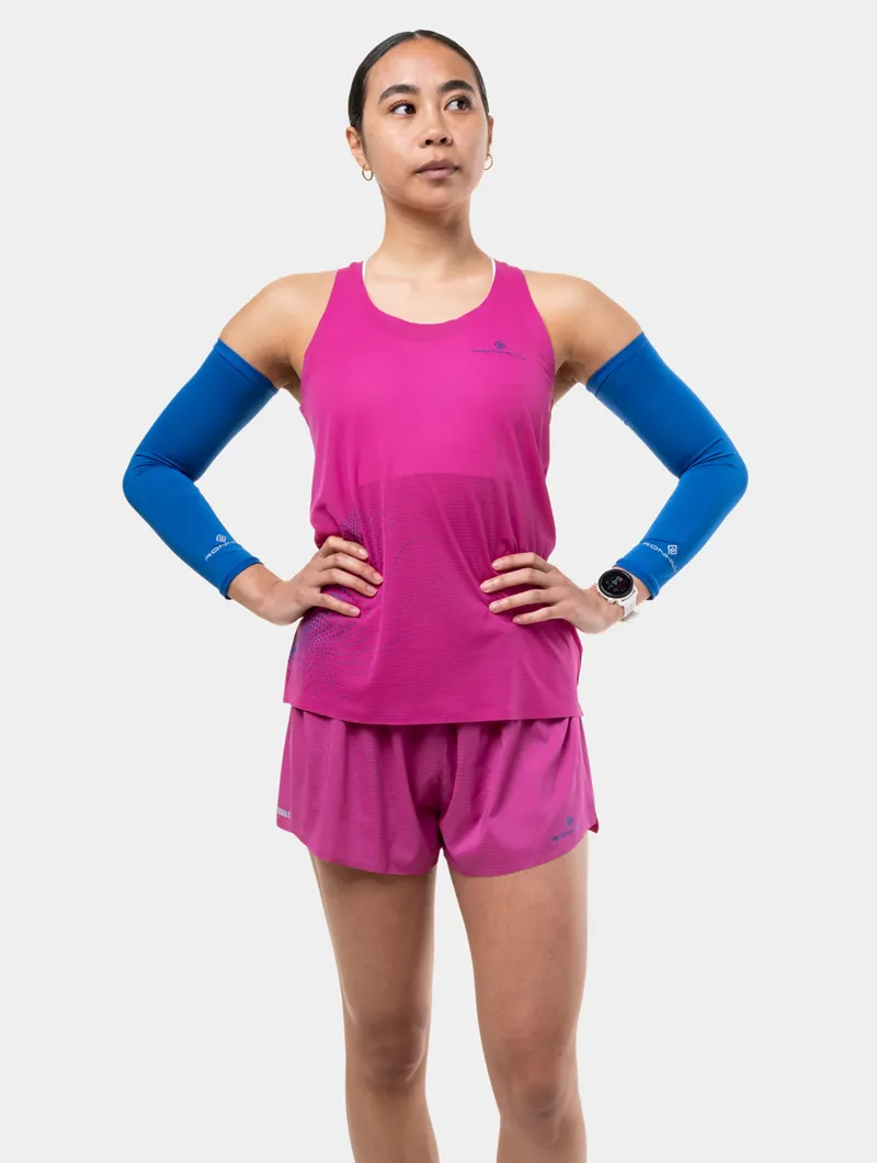 Ronhill Women's Tech Race Vest in Exuberance/Classic Blue-2