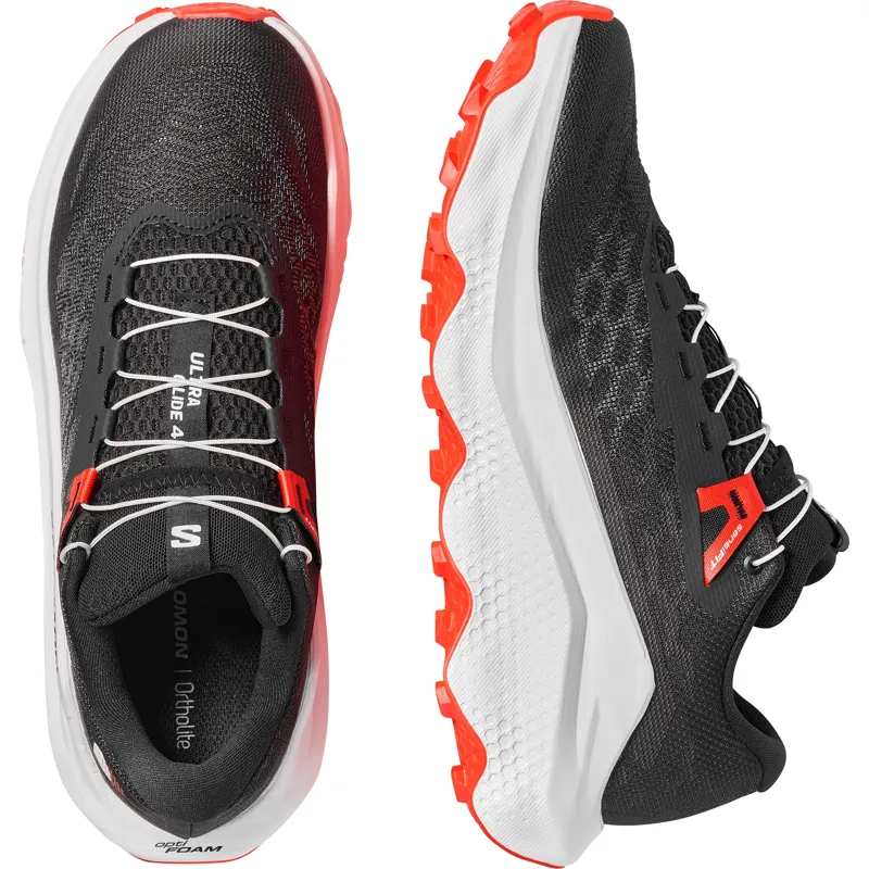 Salomon Ultra Glide 4 Black/White/Fire Red-4