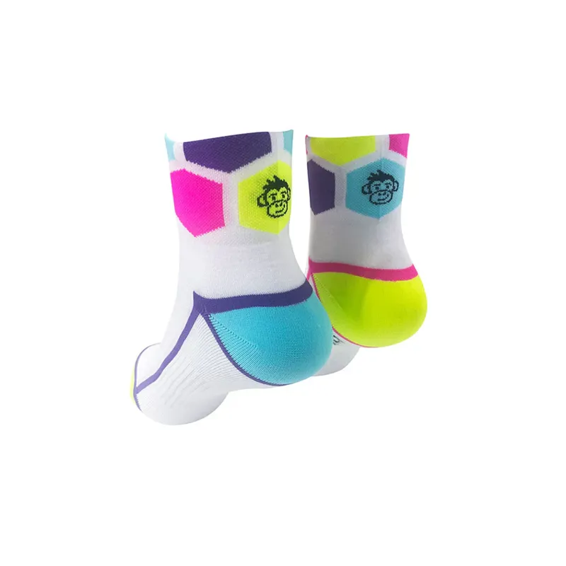 Monkey Sox Ultra Ankle Hex White/Multi-1