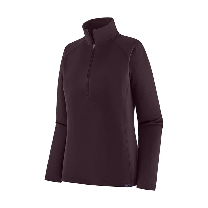 Patagonia Women's Capilene Zip Neck in Obsidian Plum