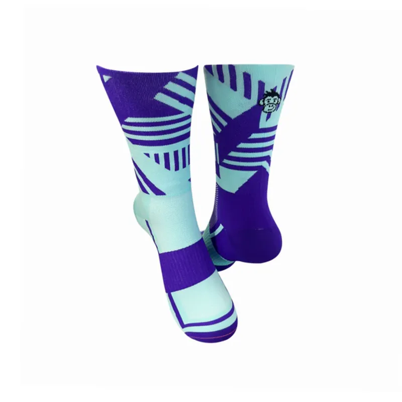 Monkey Sox Classic Sports Crew Turquoise/purple 