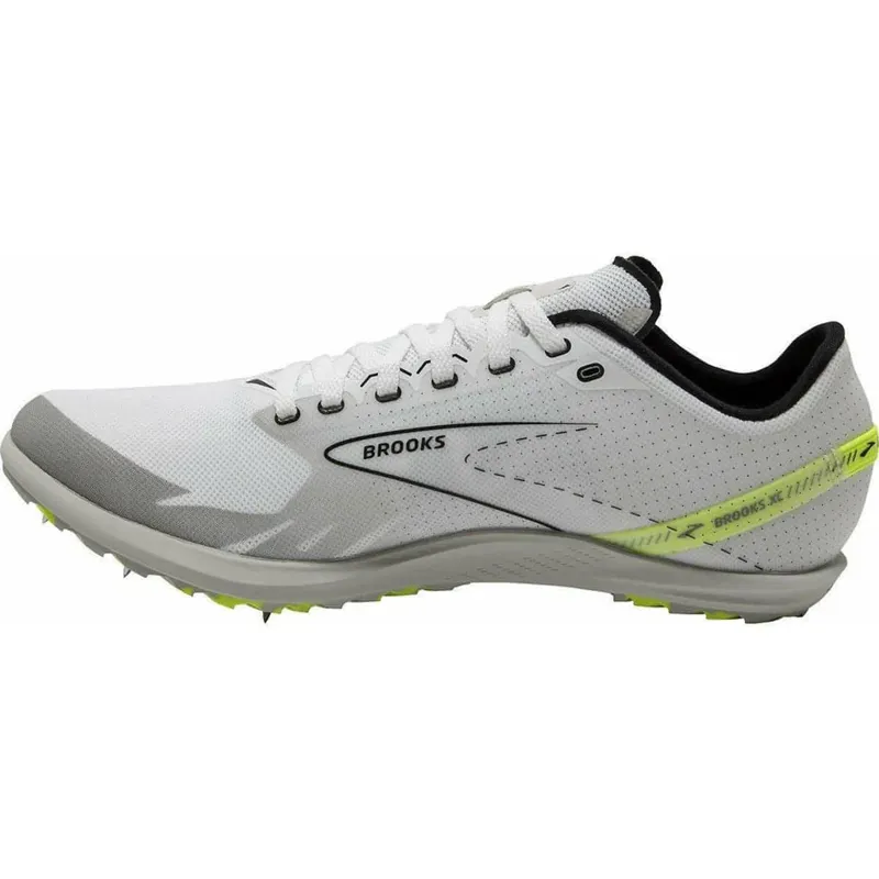 Brooks Draft XC Spikes White/Black/Nightlife-2