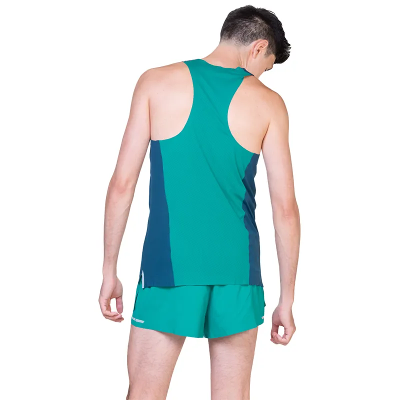 Ronhill Men's Tech Race Vest in  Dark Navy/Deep Laguna-3